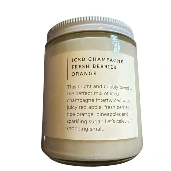 Shop Small Scented Candle iced champagne, fresh berries, and orange - Picture 2 of 3